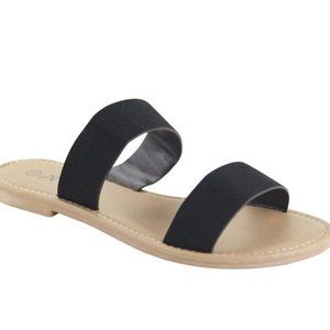 Black Strap Sandals